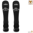 Podkolanówki jeździeckie SPDH - czarne - wzór "Rozmawiam z koniem"