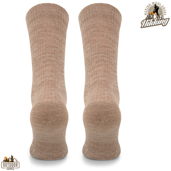 Skarpety trekkingowe TRE20 - 38% wełny merino - beżowy