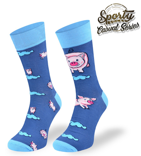 Kolorowe skarpetki – Świnki