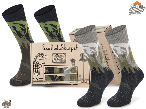 Zestaw skarpet trekkingowych w pudełku - TRE19