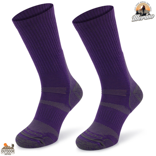 Skarpety trekkingowe COMODO TRE12 - 70% merino - fioletowe