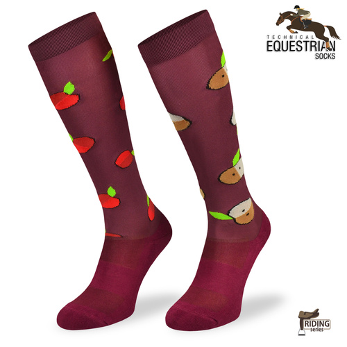 Podkoniówki jeździeckie Comodo SJP – jabłka bordo