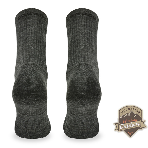 Skarpety TRE7 ciemny szary 50% merino + Climayarn