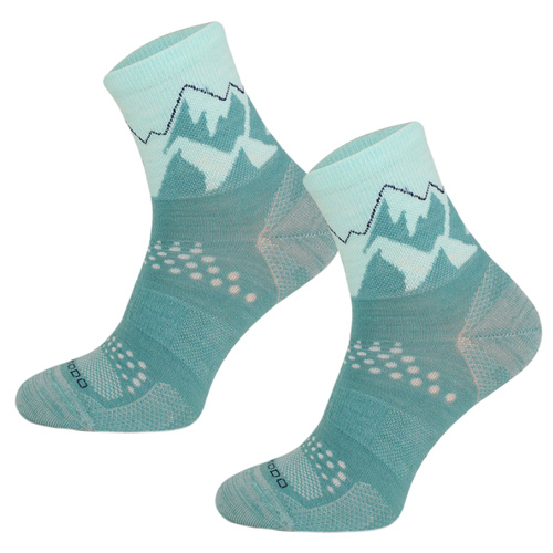 Skarpety trekkingowe TRE29 All Trail Hiker Thin Merino i Alpaka - jasno zielony