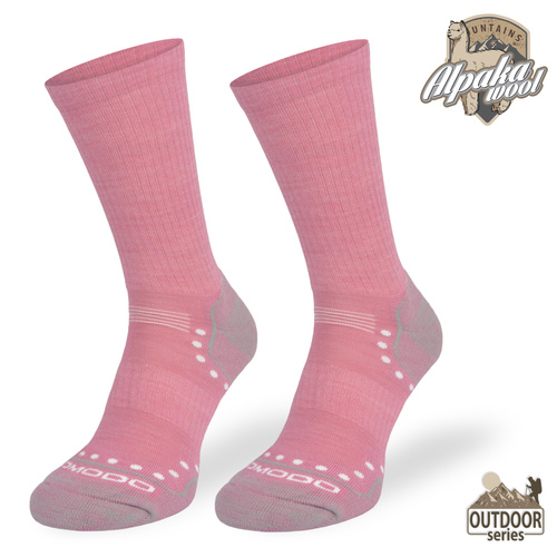 Skarpety trekkingowe STAL – różowe