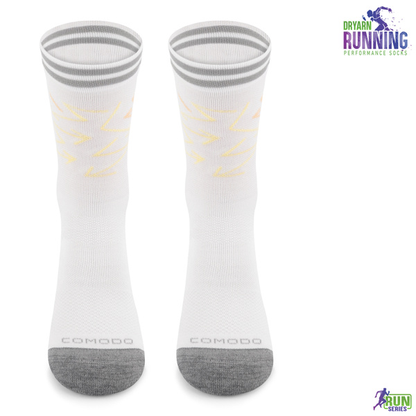 Termoaktywne skarpety do biegania Comodo RUN 15 Running DryMotion - Arctic White