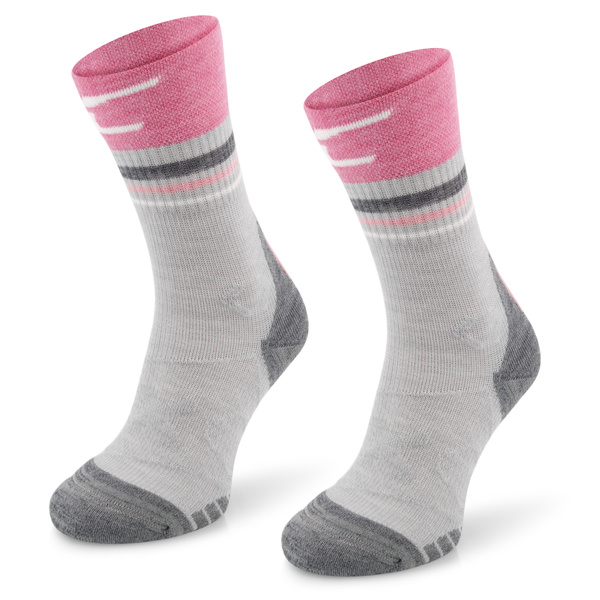 Skarpety trekkingowe TRE28 ClimaComfort TRAIL PRO - różowo/szare
