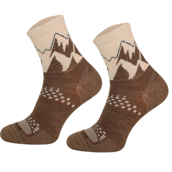 Skarpety trekkingowe TRE29 All Trail Hiker Thin Merino i Alpaka - brązowy