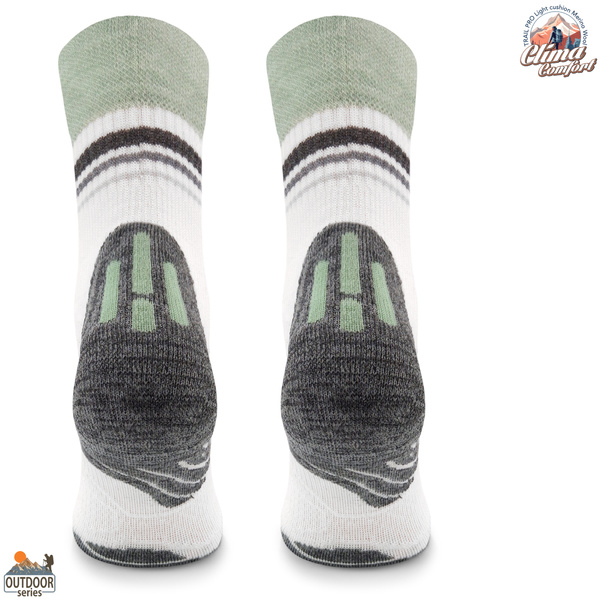 Skarpety trekkingowe TRE28 ClimaComfort TRAIL PRO - zielono/białe