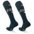 Podkolanówki jeździeckie SPDH - ciemnozielone - wzór "Keep calm"