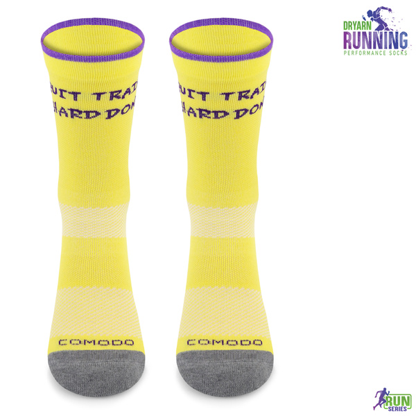 Termoaktywne skarpety do biegania Comodo RUN 15 Running DryMotion - Flash Yellow