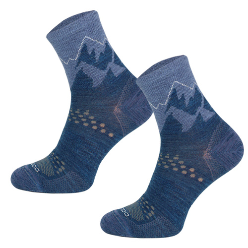 Skarpety trekkingowe TRE29 All Trail Hiker Thin Merino i Alpaka - niebieskie