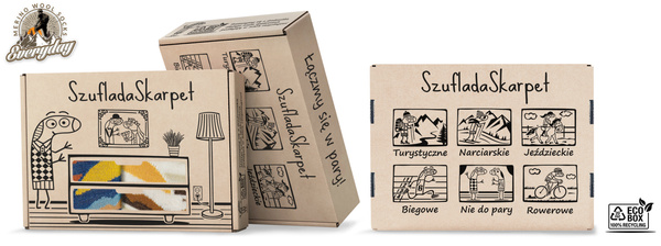 Zestaw skarpet trekkingowych w pudełku - TRE18