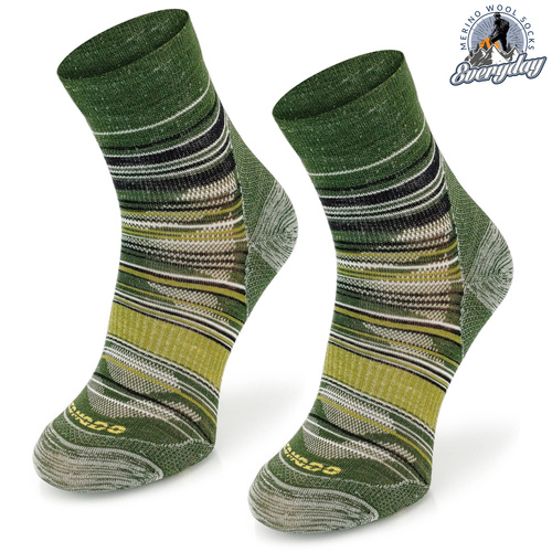 Skarpety trekkingowe TRE21 light weight quarter - zielone