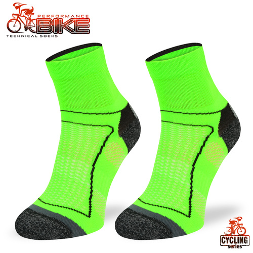 Skarpety rowerowe BIK1 DryTex – zielone