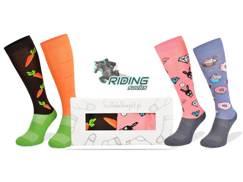 Zestaw podkolanówek – Marchewki + Osiołek