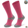 Grube zimowe skarpety trekkingowe TRE9 - różowe