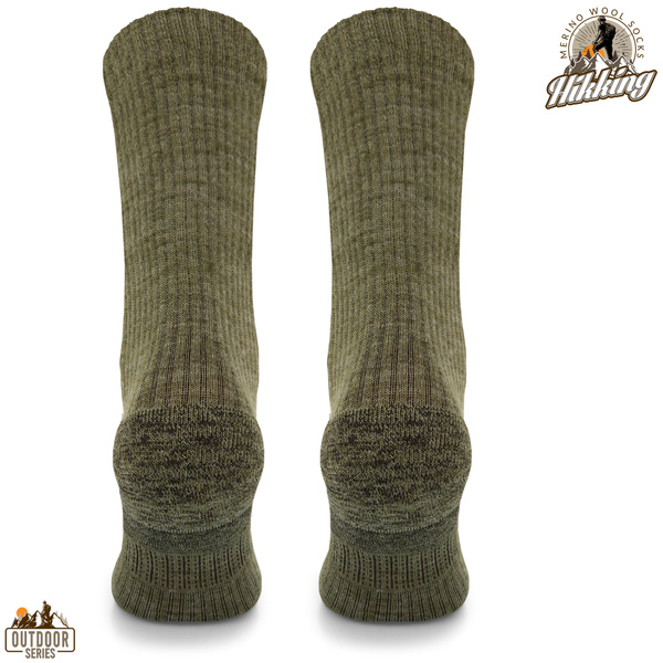 Skarpety trekkingowe TRE20 - 38% wełny merino - khaki