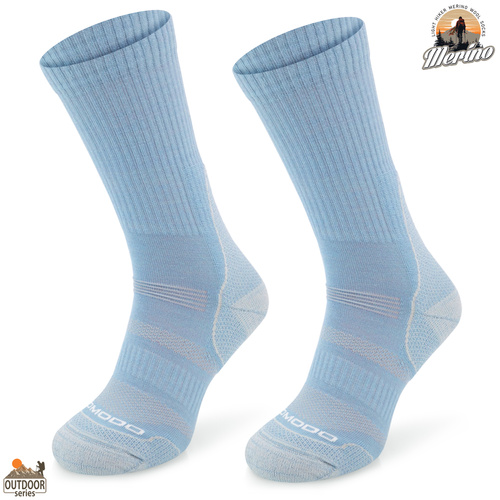 Skarpety trekkingowe COMODO TRE12 - 70% merino - błękitne