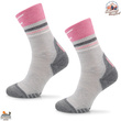 Skarpety trekkingowe TRE28 ClimaComfort TRAIL PRO - różowo/szare