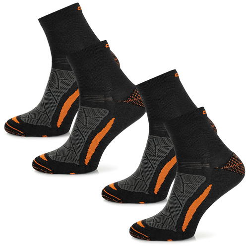 Zestaw skarpet trekkingowych TREUL02 - 70% merino - czarne / 2 PAK
