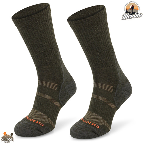 Skarpety trekkingowe COMODO TRE12 - 70% merino - khaki