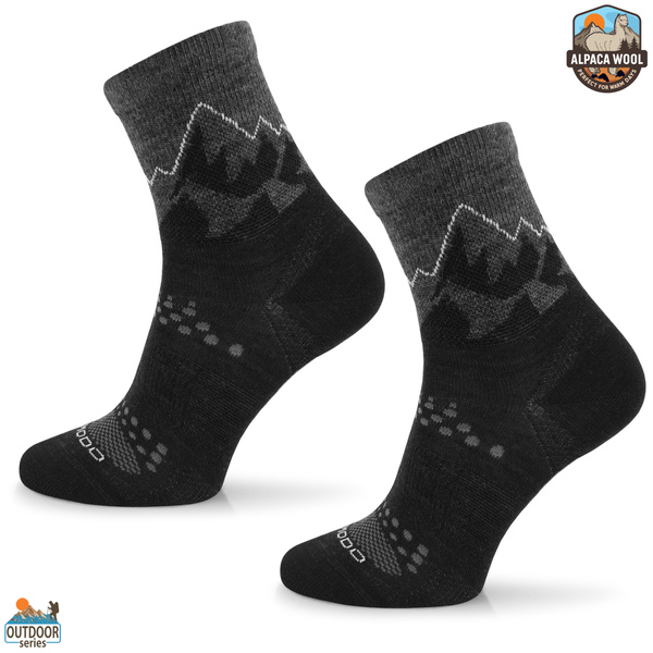 Skarpety trekkingowe TRE29 All Trail Hiker Thin Merino i Alpaka - czarne