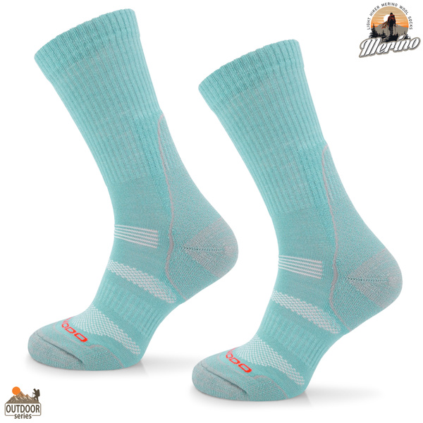 Skarpety trekkingowe COMODO TRE12 - 70% merino - miętowe