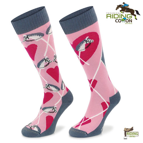Podkolanówki jeździeckie - Różowe Konie