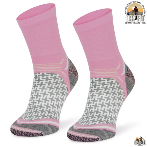 Letnie skarpety trekkingowe TREUL03 - różowe