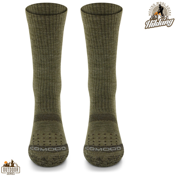 Skarpety trekkingowe TRE20 - 38% wełny merino - khaki