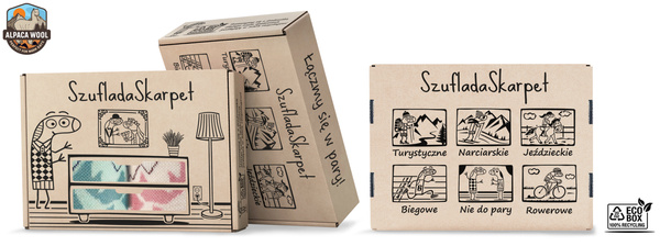 Zestaw skarpet trekkingowych w pudełku - TRE29