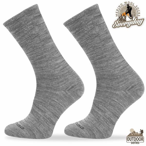 Skarpety trekkingowe TRE16 Everyday Merino - j. szare