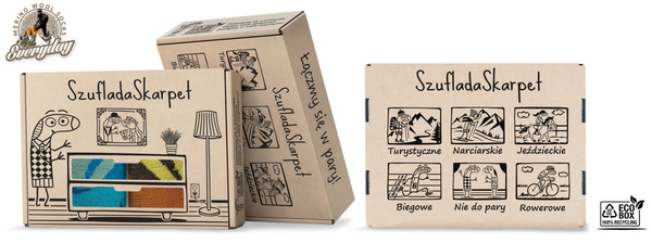 Zestaw skarpet trekkingowych w pudełku - TRE18