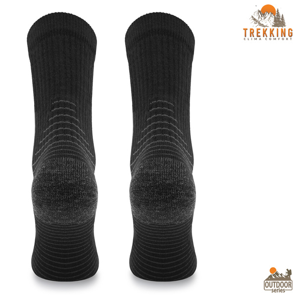Skarpety trekkingowe TRE31 ClimaControl z wełną merino - czarne