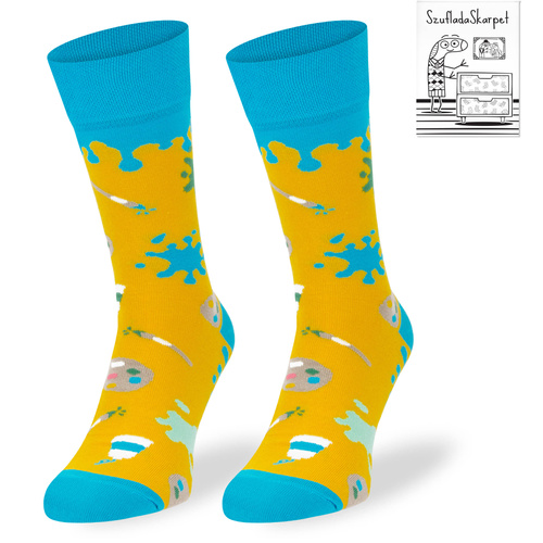 Kolorowe skarpetki – Malowanie, Paint