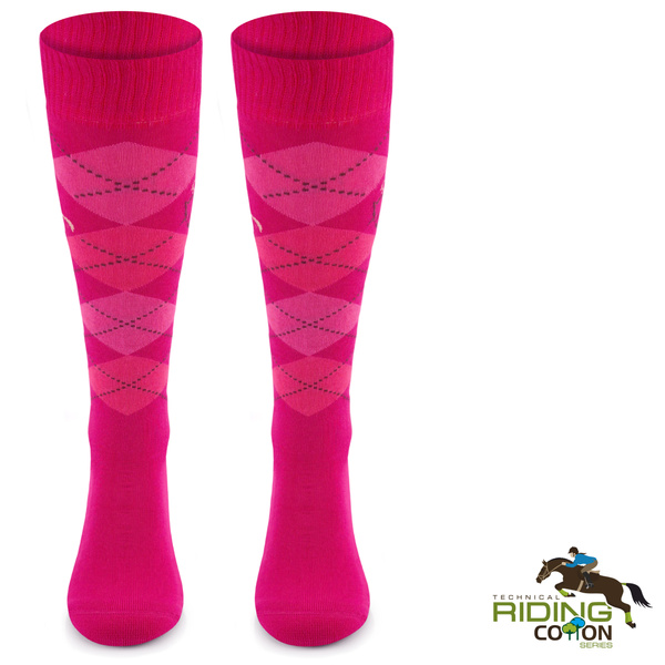 Podkolanówki jeździeckie SPDJ – w romby