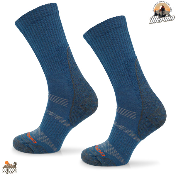 Skarpety trekkingowe COMODO TRE12 - 70% merino - ciemnoniebieskie