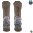 Grube zimowe skarpety trekkingowe TRE9 - brązowe