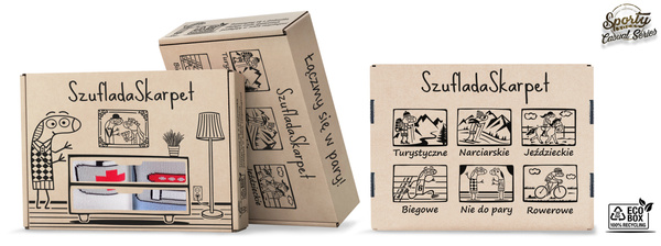 Zestaw 2 par kolorowych skarpetek w pudełku prezentowym SŁUŻBA MEDYCZNA