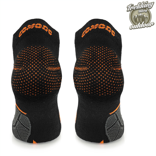 Zestaw krótkich skarpet trekkingowych TREUL01 - 70% merino - czarne / 2 PAK