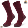Skarpety trekkingowe COMODO TRE12 - 70% merino - bordowe