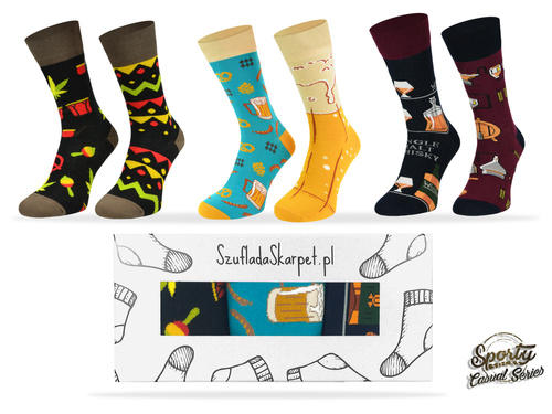 Zestaw skarpetek – Piwko + Marycha + Whisky