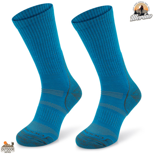 Skarpety trekkingowe COMODO TRE12 - 70% merino - niebieskie