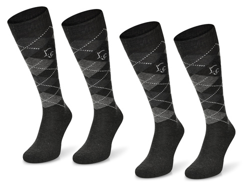 Zestaw podkolanówek jeździeckich SPDJ – szare / 2 PAK