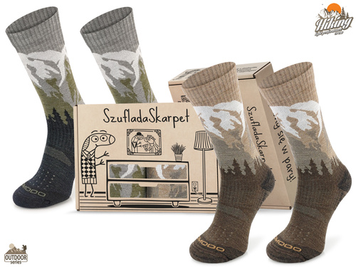 Zestaw skarpet trekkingowych w pudełku - TRE19