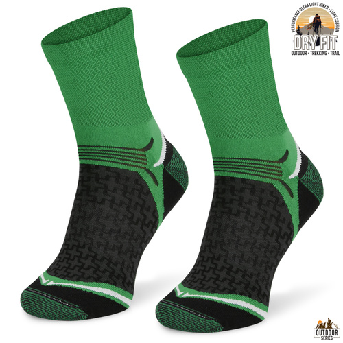 Letnie skarpety trekkingowe TREUL03 - zielone