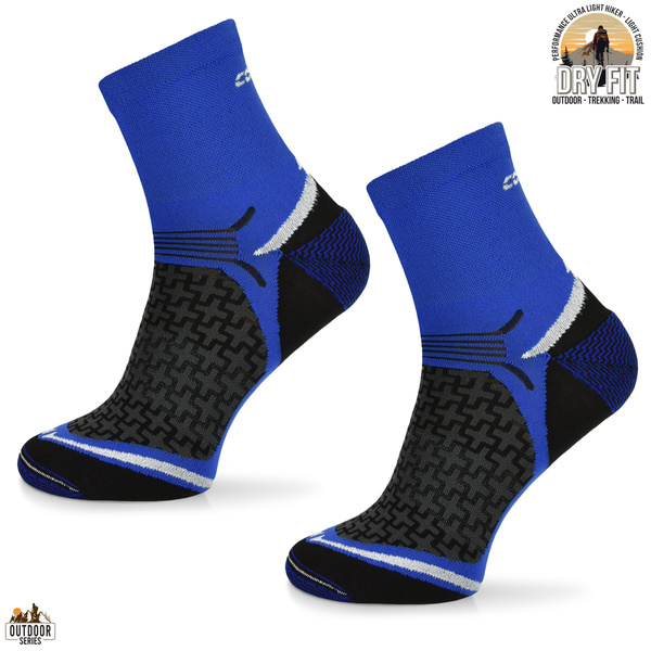 Letnie skarpety trekkingowe TREUL03 - niebieskie