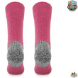 Grube zimowe skarpety trekkingowe TRE9 - różowe