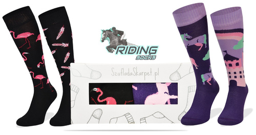 Zestaw podkolanówek – Flamingi + Jednorożec